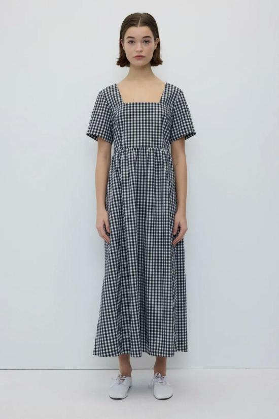  리타 롱 원피스 로우 크리시 드레스 블랙 - RITA