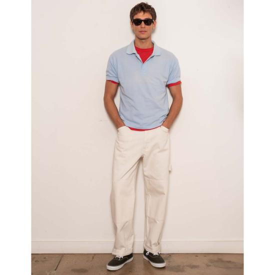  알렉스 밀 폴로 티셔츠 가먼트 다이드 피케 코튼 폴로 셔츠 - ALEX MILL