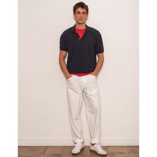  알렉스 밀 폴로 티셔츠 가먼트 다이드 피케 코튼 폴로 셔츠 - ALEX MILL