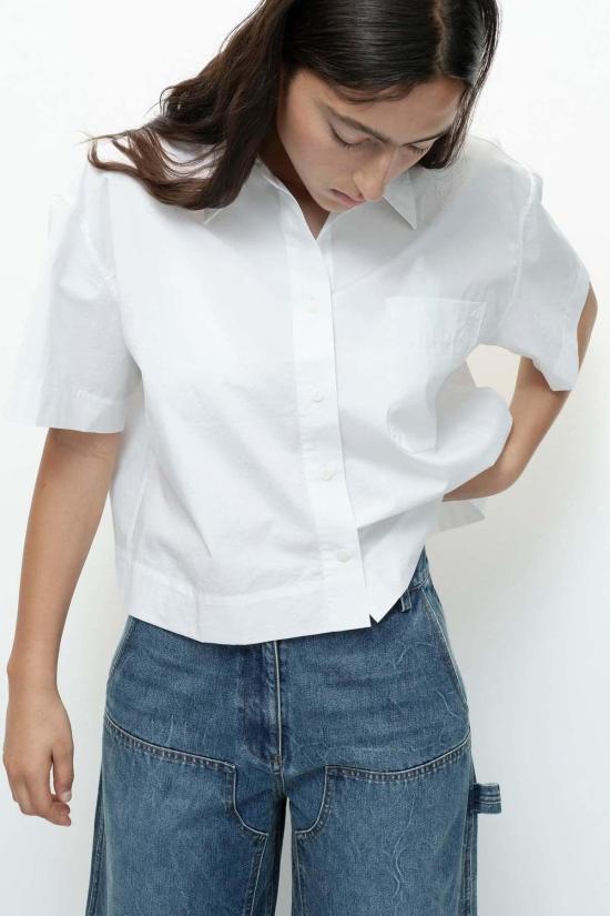  미정박 데님 팬츠 박미정 배럴 레그 패치  블루 - MIJEONG PARK