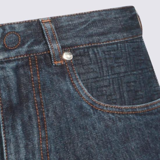  펜디 데님 숏팬츠 코튼 쇼츠 - FENDI