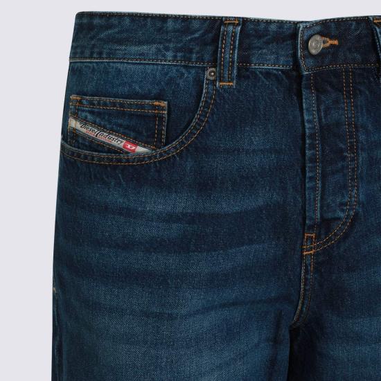  디젤 데님 팬츠 코튼 데님 진 다크 블루 - DIESEL