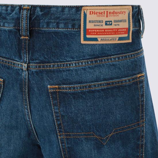  디젤 데님 팬츠 코튼 데님 진 다크 블루 - DIESEL