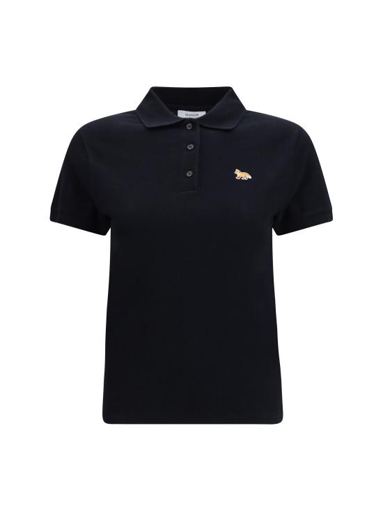 26SS 메종키츠네 베이비폭스 오버사이즈 폴로 티셔츠 OW00207KP0001 P199 BLACK