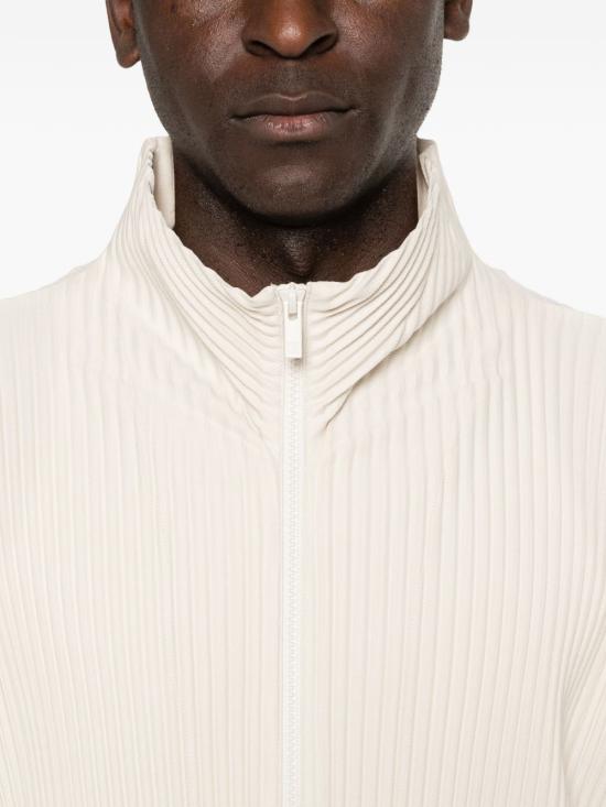 26SS 옴므 플리세 이세이 미야케 집업 니트 HP66JK032 42 Beige - HOMME PLISSE' ISSEY MIYAKE