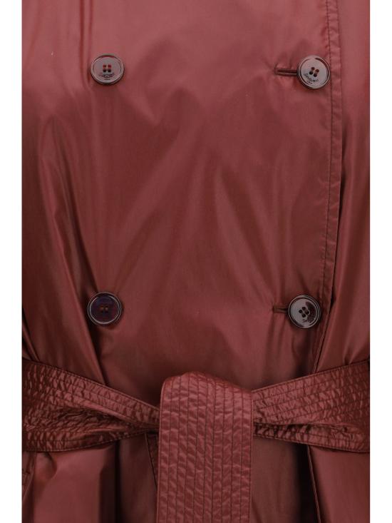 26SS 생로랑 트렌치 코트 870862YZ9GI 6005 BORDEAUX - SAINT LAURENT