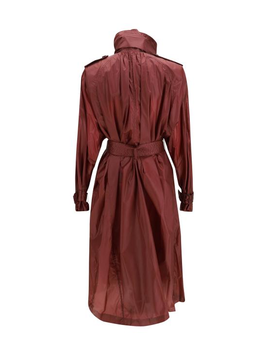 26SS 생로랑 트렌치 코트 870862YZ9GI 6005 BORDEAUX - SAINT LAURENT