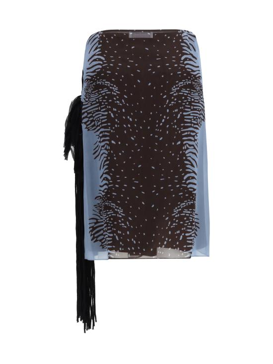 26SS 살바토레 페라가모 미디 스커트 793912 001 MULTICOLOUR - SALVATORE FERRAGAMO