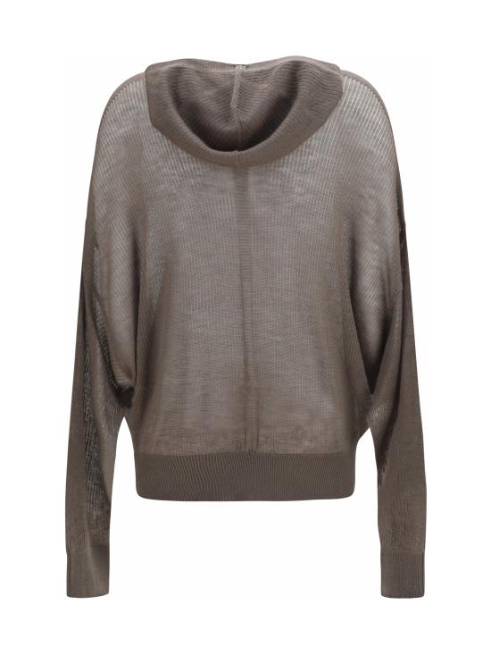 26SS 릭 오웬스 스웨터 RO01F6660RIBWSL 34 GREY - RICK OWENS