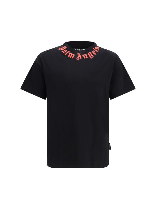 26SS 팜앤젤스 반팔 티셔츠 PMAA109S26JER008 1025 BLACK