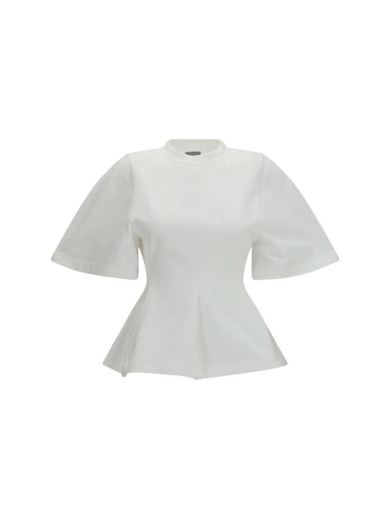 26SS 발렌시아가 반팔 티셔츠 871829TUVC6 9000 WHITE