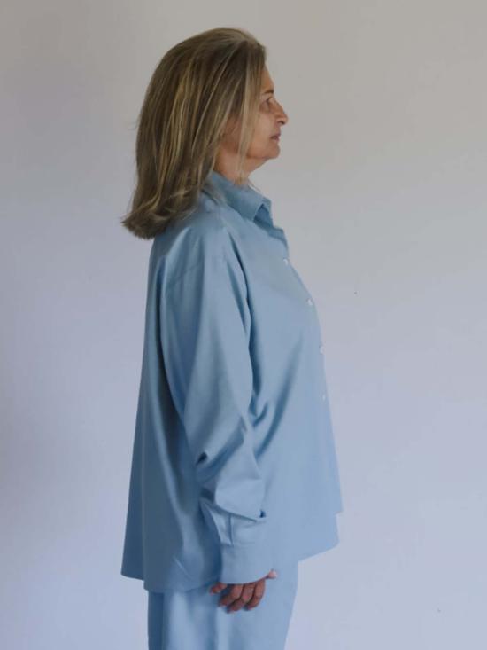  베이스레인지 셔츠 Baserange 와일드 셔츠 와일드 실크 - BASERANGE