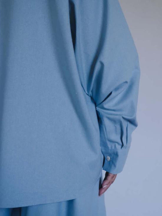  베이스레인지 셔츠 Baserange 와일드 셔츠 와일드 실크 - BASERANGE