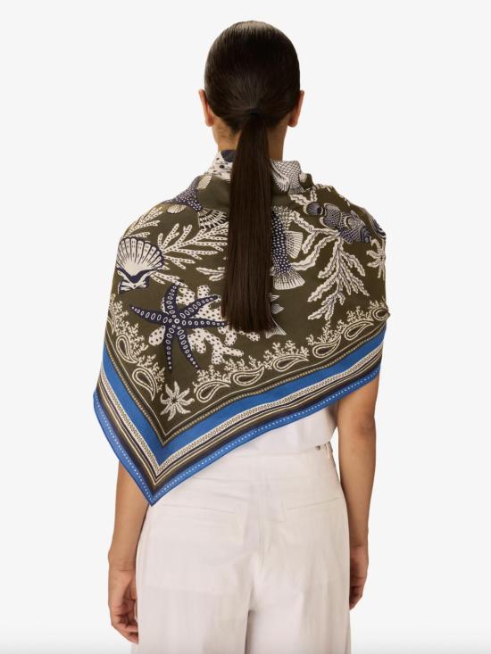  이누이 에디션 머플러/스카프 이노우이 에디션 스퀘어 100 넵튠 스카프 - INOUI EDITION