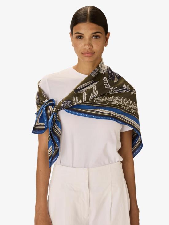  이누이 에디션 머플러/스카프 이노우이 에디션 스퀘어 100 넵튠 스카프 - INOUI EDITION