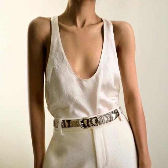  데한체 레귤러 벨트 데앙슈 홀리호크  스네이크 앤 실버 - DEHANCHE