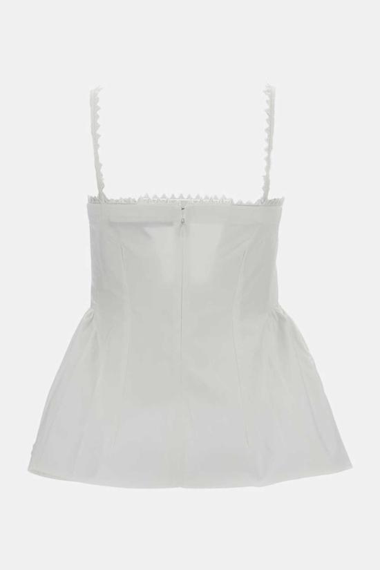  자크뮈스 블라우스 트라베르신 탑 화이트 - JACQUEMUS