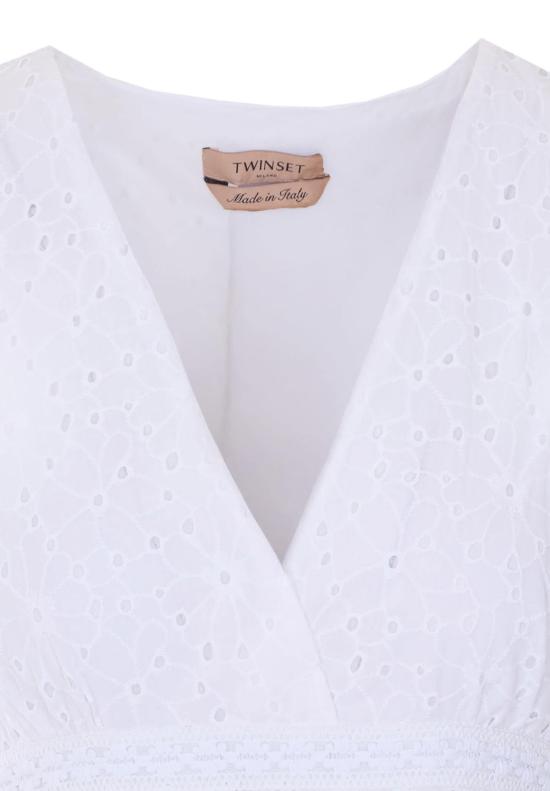  트윈셋 롱 원피스 롱 드레스 화이트 - TWINSET