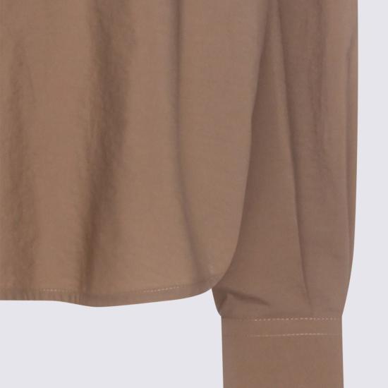  브루넬로 쿠치넬리 블라우스 Brunello Cucinelli 코튼 셔츠 Duna - BRUNELLO CUCINELLI