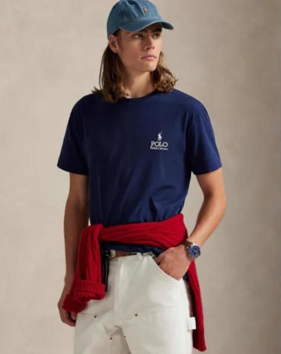 26SS 폴로 랄프로렌 반팔 티셔츠 710981136009 NEWPORT NAVY Blue - POLO RALPH LAUREN