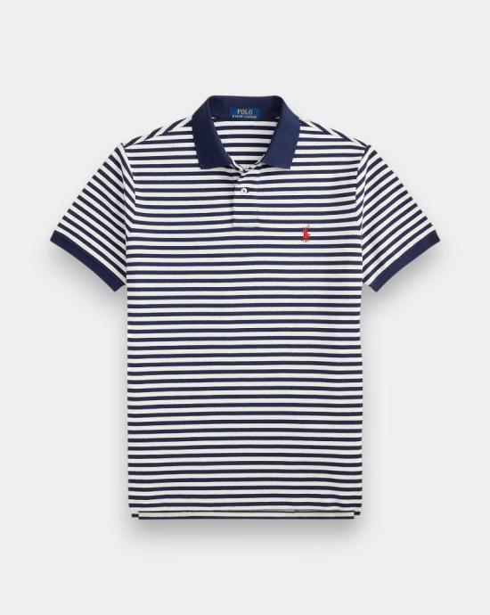 26SS 폴로 랄프로렌 폴로 티셔츠 710956682500 NEWPORT NAVY WHITE Blue
