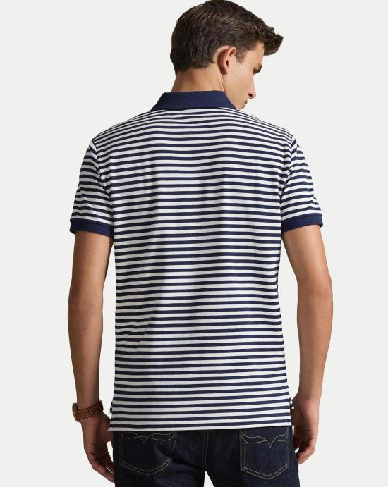 26SS 폴로 랄프로렌 폴로 티셔츠 710956682500 NEWPORT NAVY WHITE Blue - POLO RALPH LAUREN