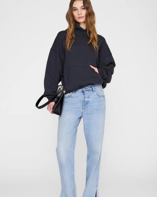 26SS 애니빙 후드 티셔츠 A0812095 VTG3VINTAGE BLACK Vintage black - ANINE BING