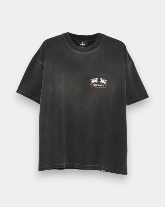 26SS 리프레젠트 셔츠 MLM100768 04 Stained black