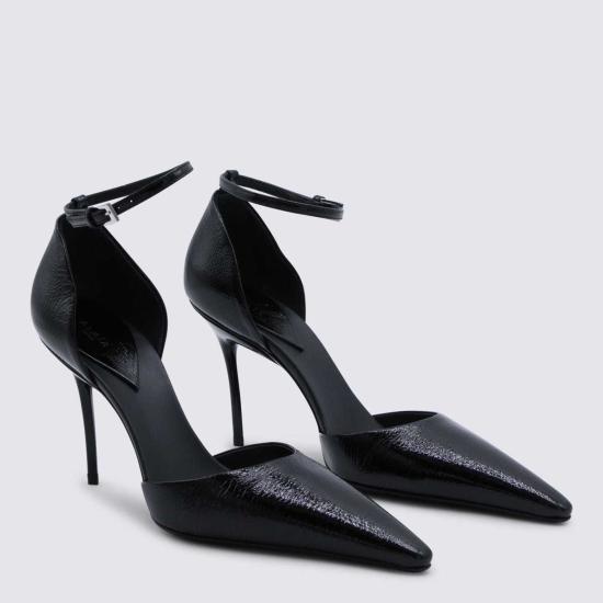  알라이아 힐/펌프스 도르세이 90 펌프스 블랙 - ALAIA