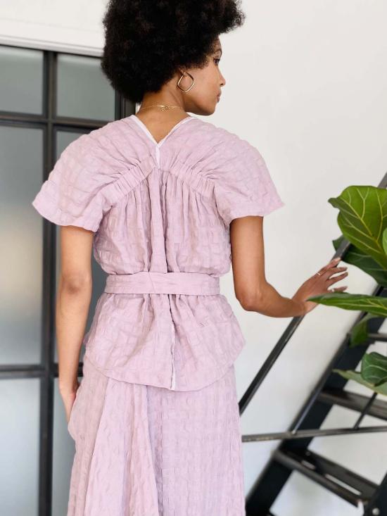  예세이트 롱 원피스 예사엣 말렛 탑 - YESAET