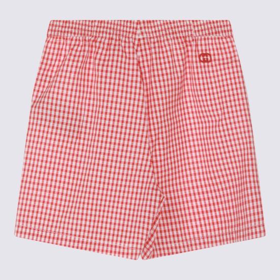  [키즈] 구찌 쇼츠/버뮤다 키즈 코튼 반바지 (빨간색) - GUCCI