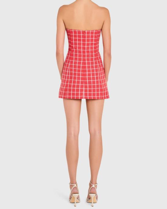  아만다 업리차드 숏 원피스 데이지 롬퍼 레드 - AMANDA UPRICHARD