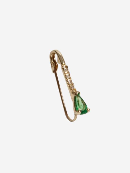  로렌 스튜어트 싱글 이어링 미니 보석 다이아몬드 안전핀 귀걸이 - LOREN STEWART