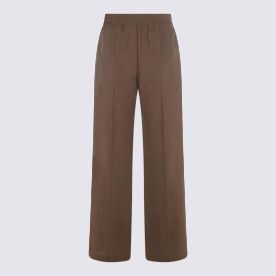  브루넬로 쿠치넬리 스트레이트 팬츠 Brunello Cucinelli 브라운 코튼  Duna