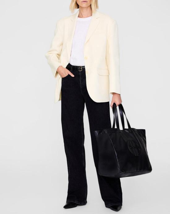 26SS 애니빙 숄더백 A132148 005BLACK RECYCLED LEATHER Black - ANINE BING