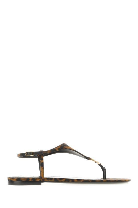26SS 생로랑 샌들 860715AAC9X 2038 MANTO NATURALE NERO