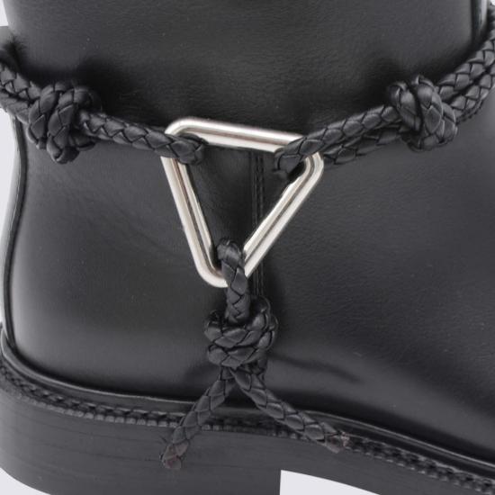  보테가베네타 부츠 보테가 베네타 블랙 가죽 - BOTTEGA VENETA