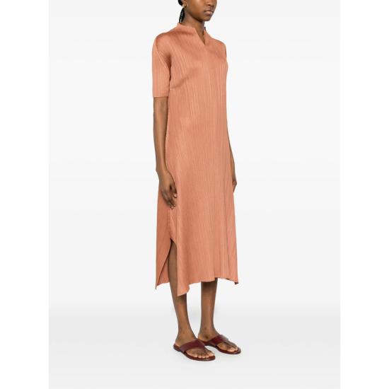 26SS 플리츠플리즈 미디 원피스 PP66JH136 44 ORANGE - PLEATS PLEASE