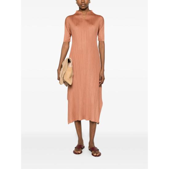 26SS 플리츠플리즈 미디 원피스 PP66JH136 44 ORANGE - PLEATS PLEASE