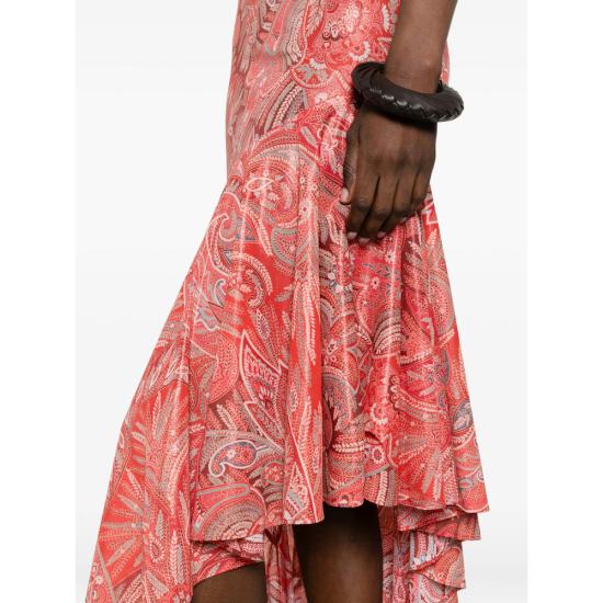 26SS 에트로 미디 원피스 99IAS82 WRHA0595 X0863 ORANGE BLUE - ETRO