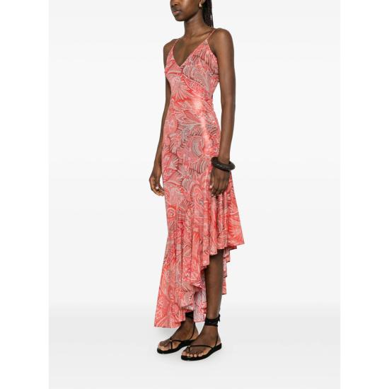 26SS 에트로 미디 원피스 99IAS82 WRHA0595 X0863 ORANGE BLUE - ETRO