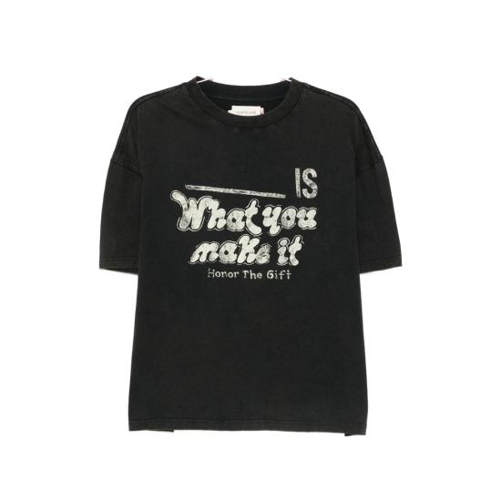26SS 오너 더 기프트 반팔 티셔츠 HTG260190 BLACK