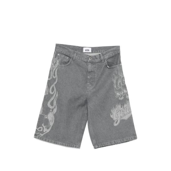 26SS 지씨디에스 데님 숏팬츠 C1MWQL222D069 GREWH GREY