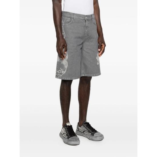 26SS 지씨디에스 데님 숏팬츠 C1MWQL222D069 GREWH GREY - GCDS