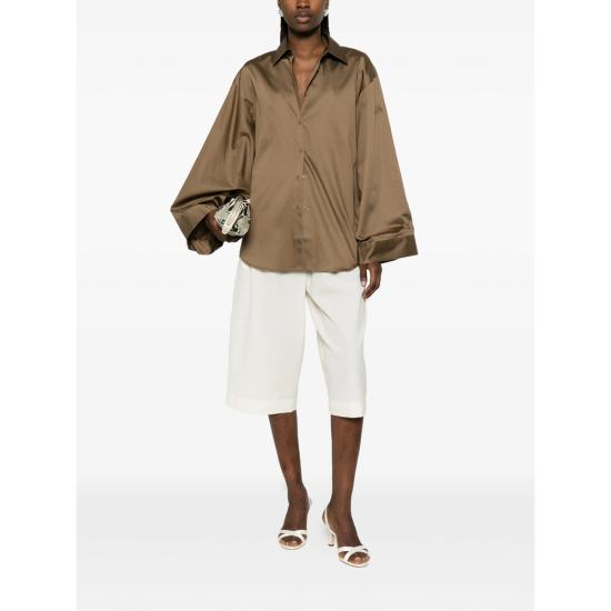 26SS 더프랭키샵 셔츠 TILA LIBRO BROWN - THE FRANKIE SHOP