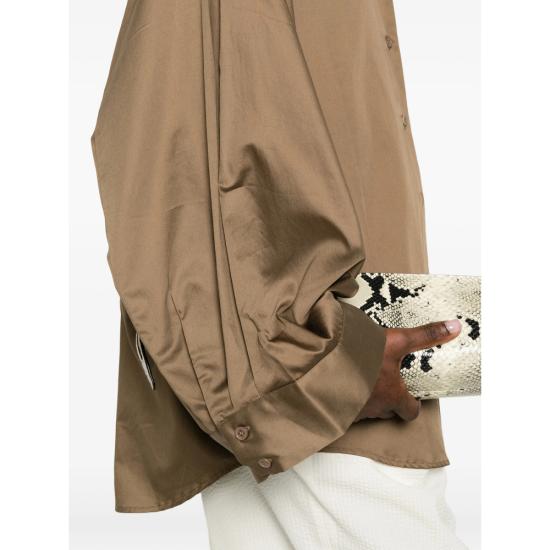 26SS 더프랭키샵 셔츠 TILA LIBRO BROWN - THE FRANKIE SHOP