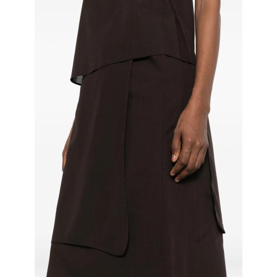 26SS 빅토리아 찬 미디 원피스 SS26018BR BROWN - VIKTORIA CHAN