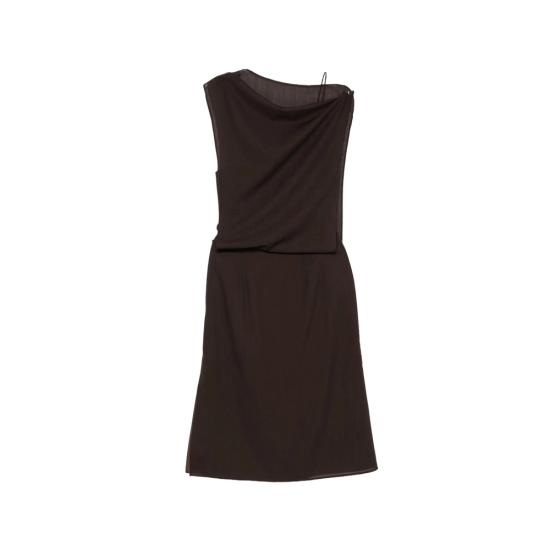 26SS 빅토리아 찬 미디 원피스 SS26018BR BROWN - VIKTORIA CHAN