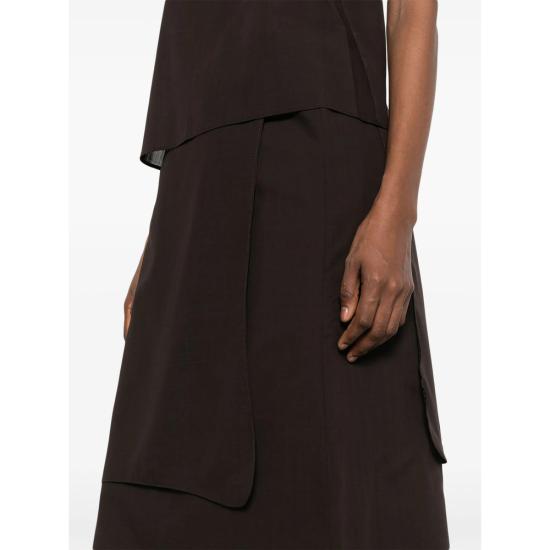 26SS 빅토리아 찬 미디 원피스 SS26018BR BROWN - VIKTORIA CHAN