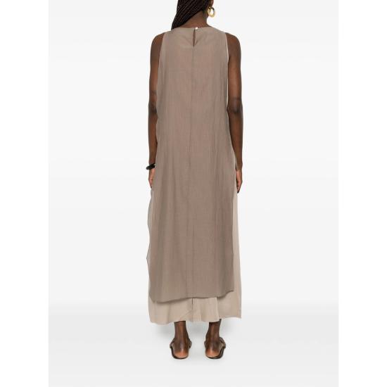 26SS 빅토리아 찬 미디 원피스 SS26097MO MOLE BROWN NEUTRALS - VIKTORIA CHAN